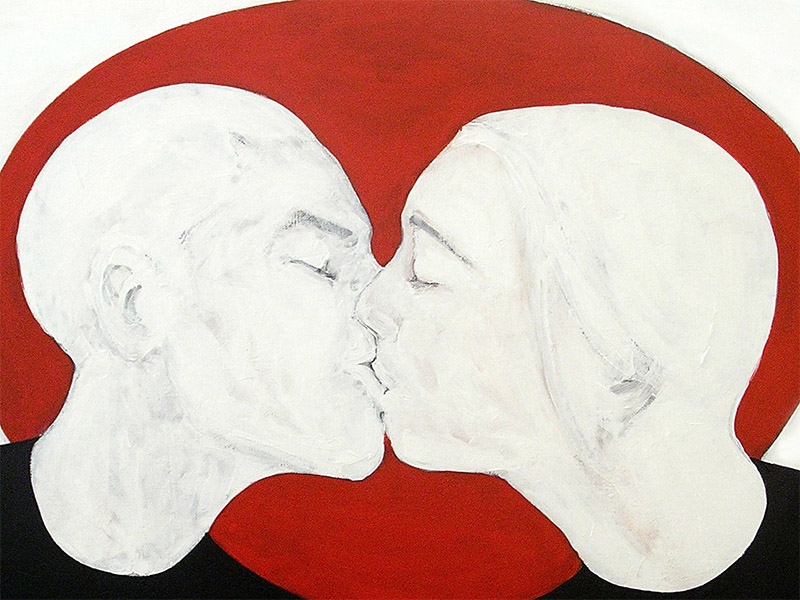 Bruno Cluzel peinture le baiser